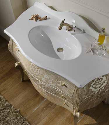 Mobile Bombato Bagno Barocco