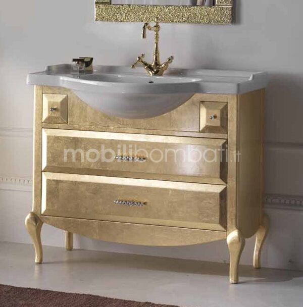 Mobile Bagno Foglia Oro