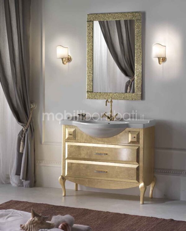 Mobile Bagno Foglia Oro