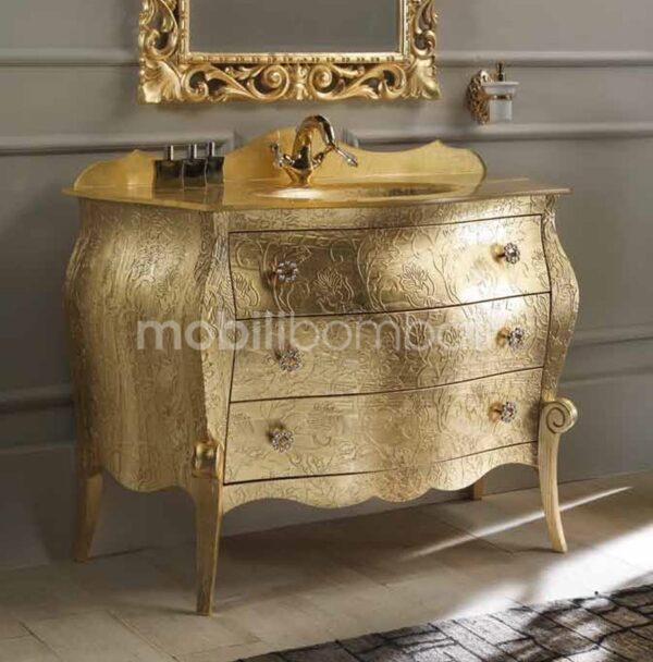 Mobile Bagno Foglia Oro