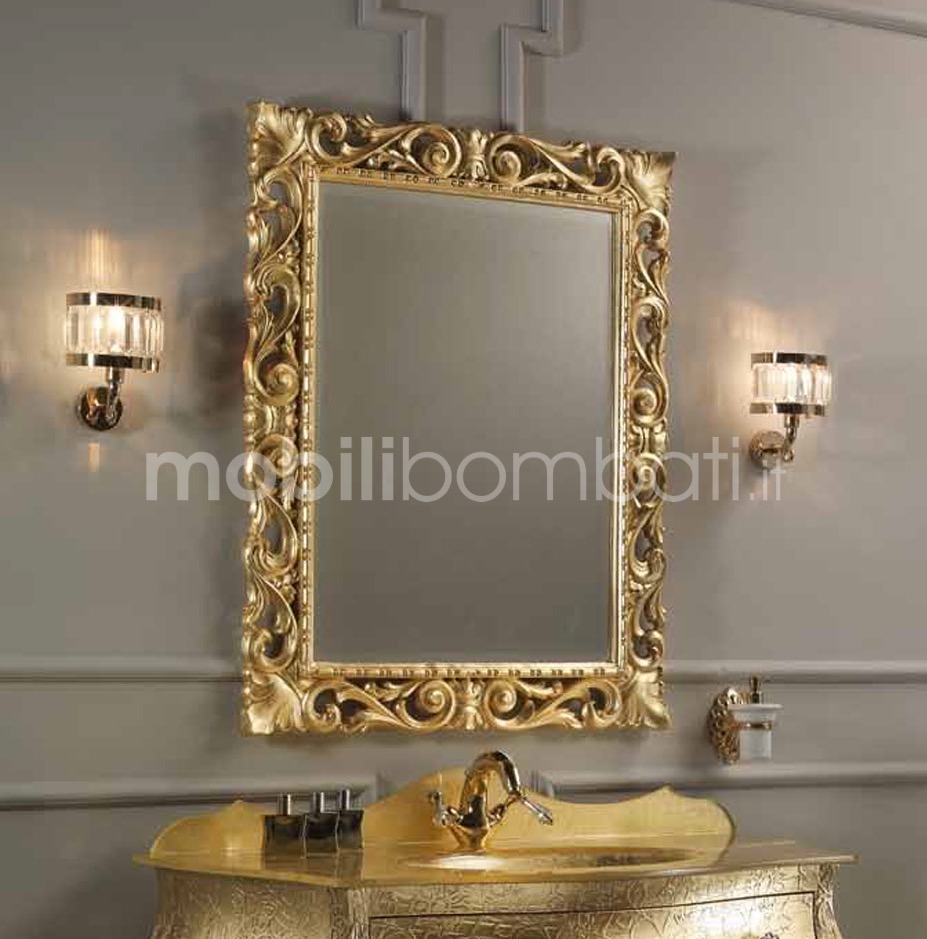 Specchio Barocco Foglia Oro / Argento - Solo su