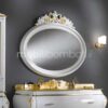 Specchio Ovale in Legno