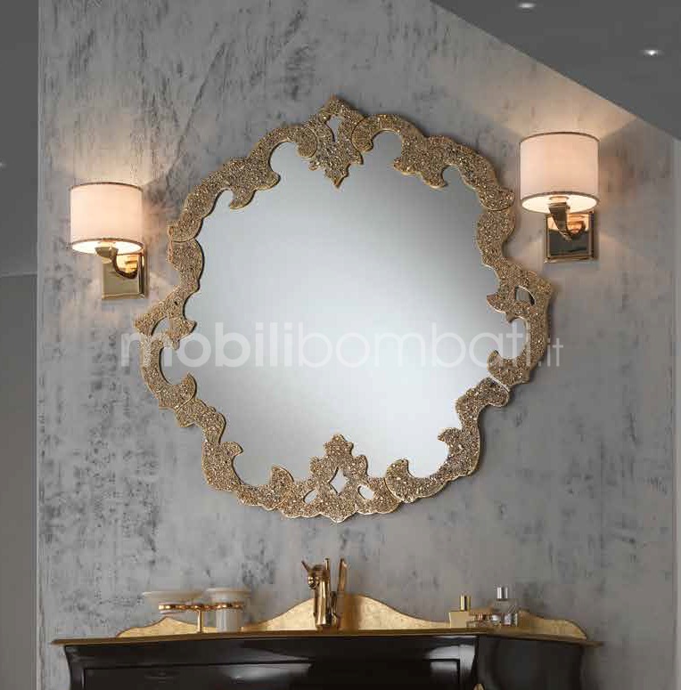 Specchio Cristallo per Bagno in Oro - Qualità top su