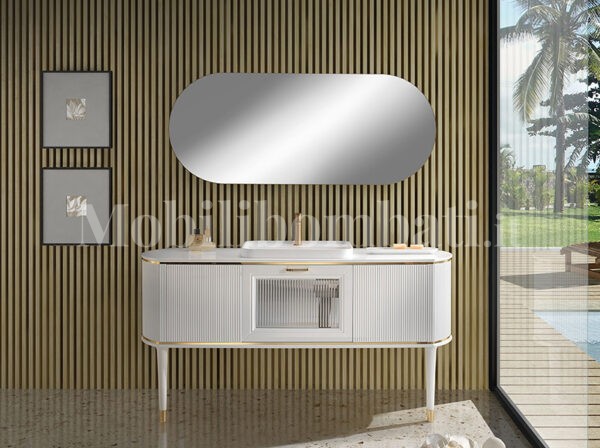 Specchiera ovale moderna